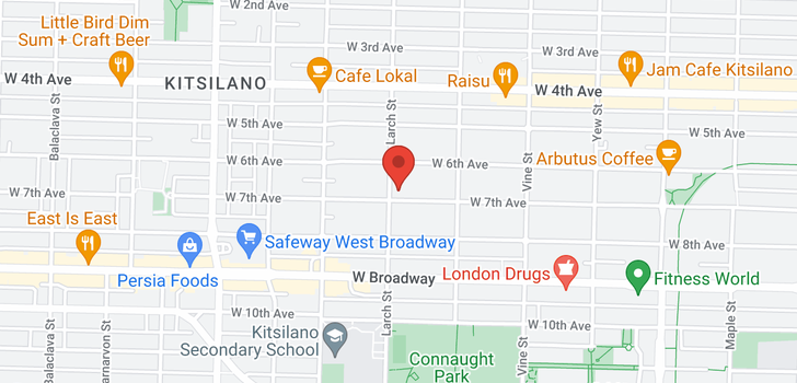 map of 2493 W 7TH AVENUE